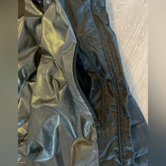 Columbia Jacket Women’s Sz Medium Puffer Black Omni Heat Reflective Panel Coat - Picture 5 of 10